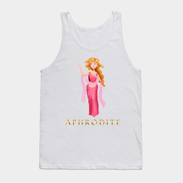 Aphrodite Greek Goddess Tank Top by SybaDesign